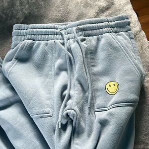 Blue sweatpants
